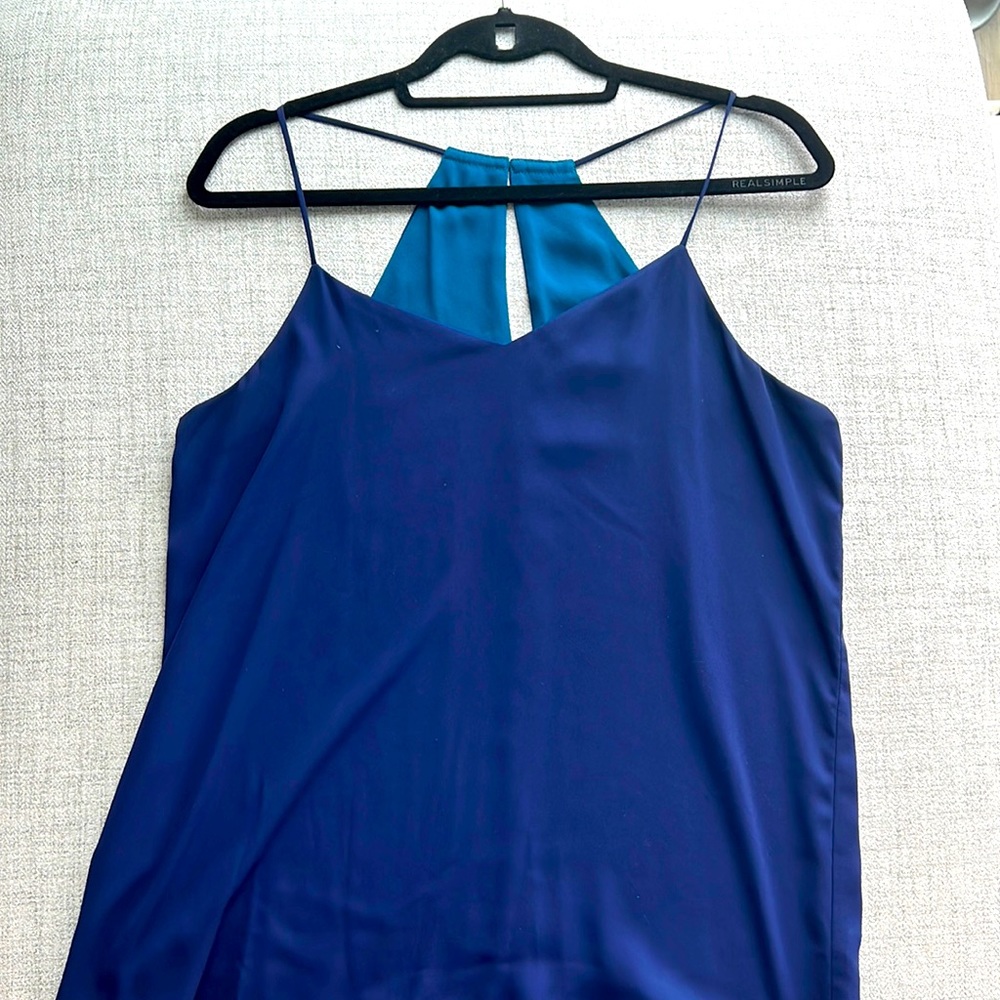 Reversible Express Size M Blue and Teal Top